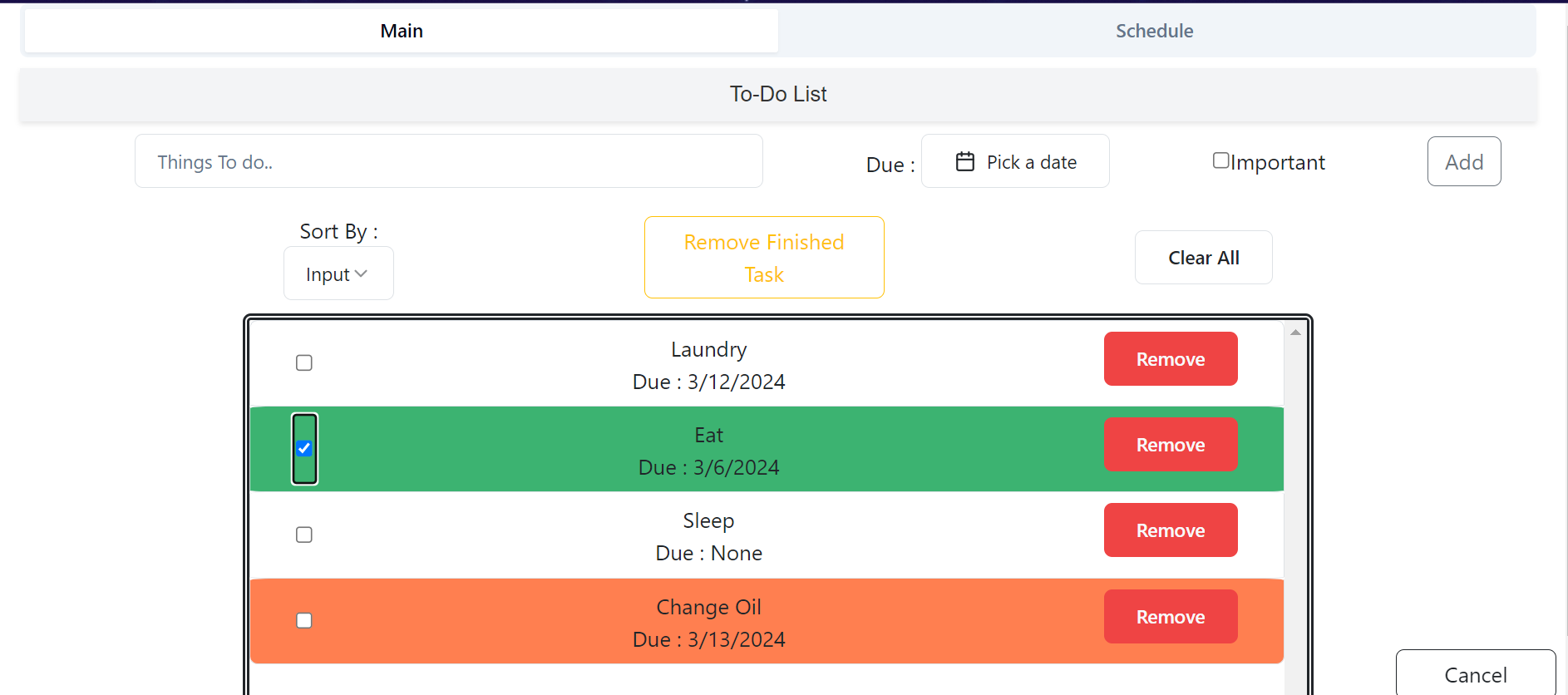 React To-Do-List App